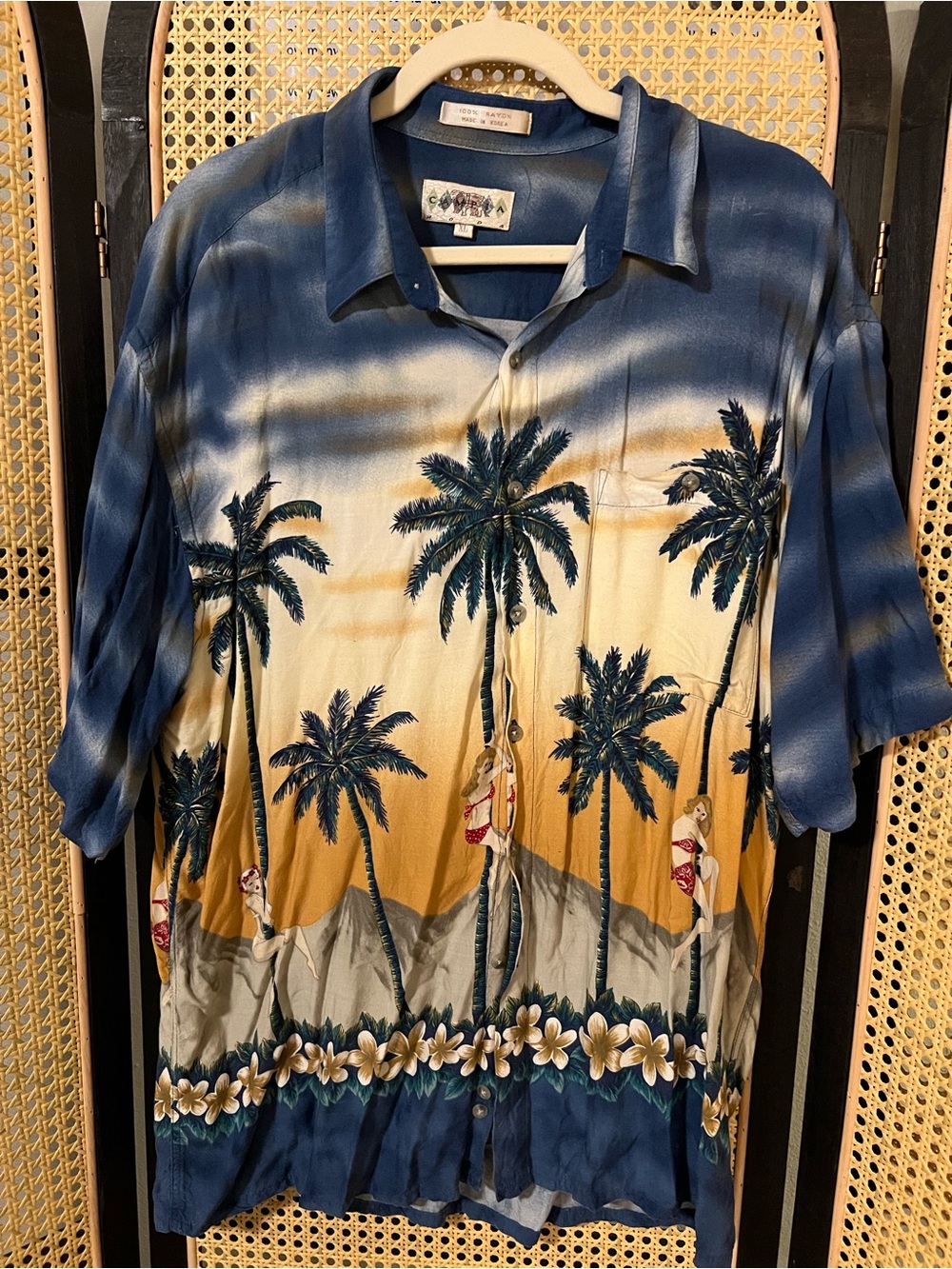 Vintage Tropical Button-Down